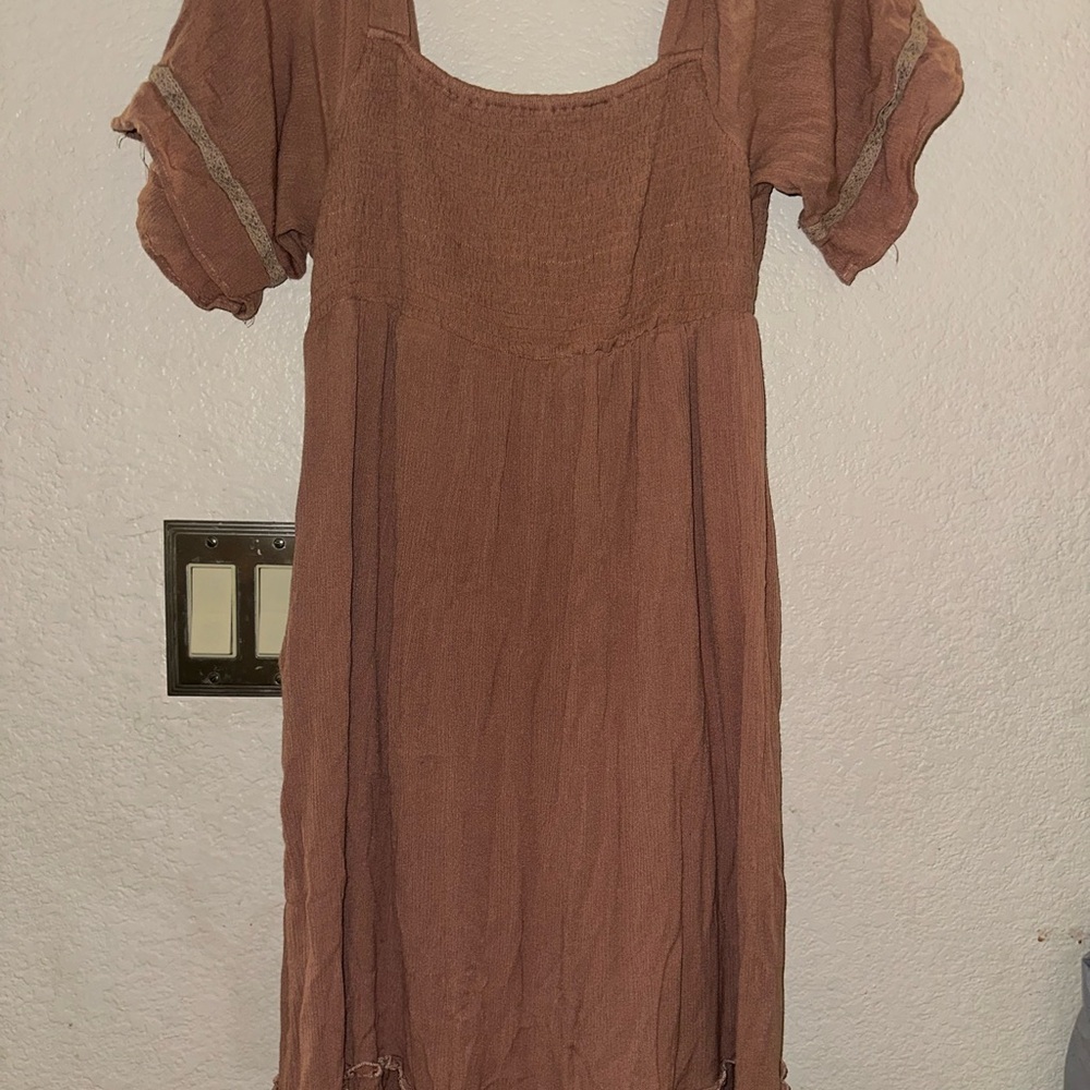 Listicle Pink Flutter Sleeve Sundress